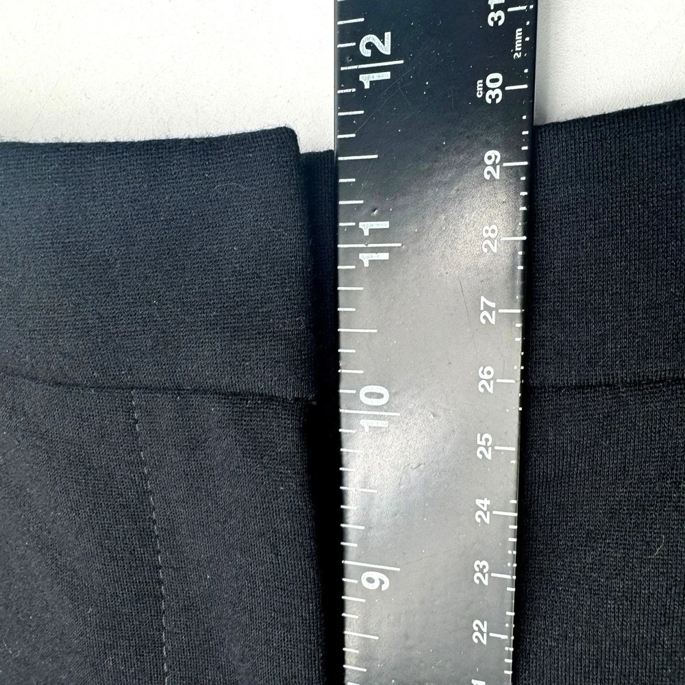 J.JILL Women's 18 Tall‎ Black Ponte Knit Wide Leg Cropped Pants Stretch Comfort